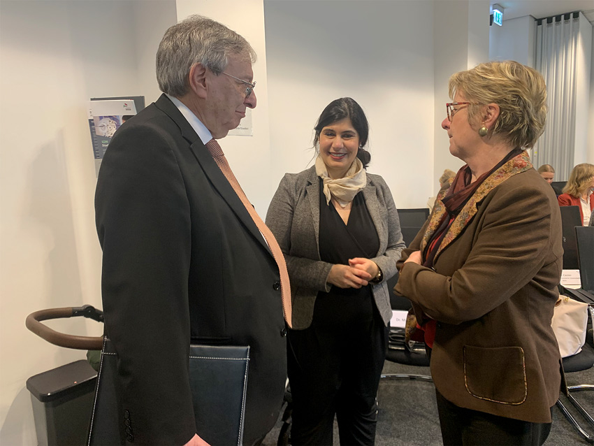 Gedenkfeier Olga Oppenheimer, Abraham Lehrer, Derya Karadag, Sylvia Löhrmann