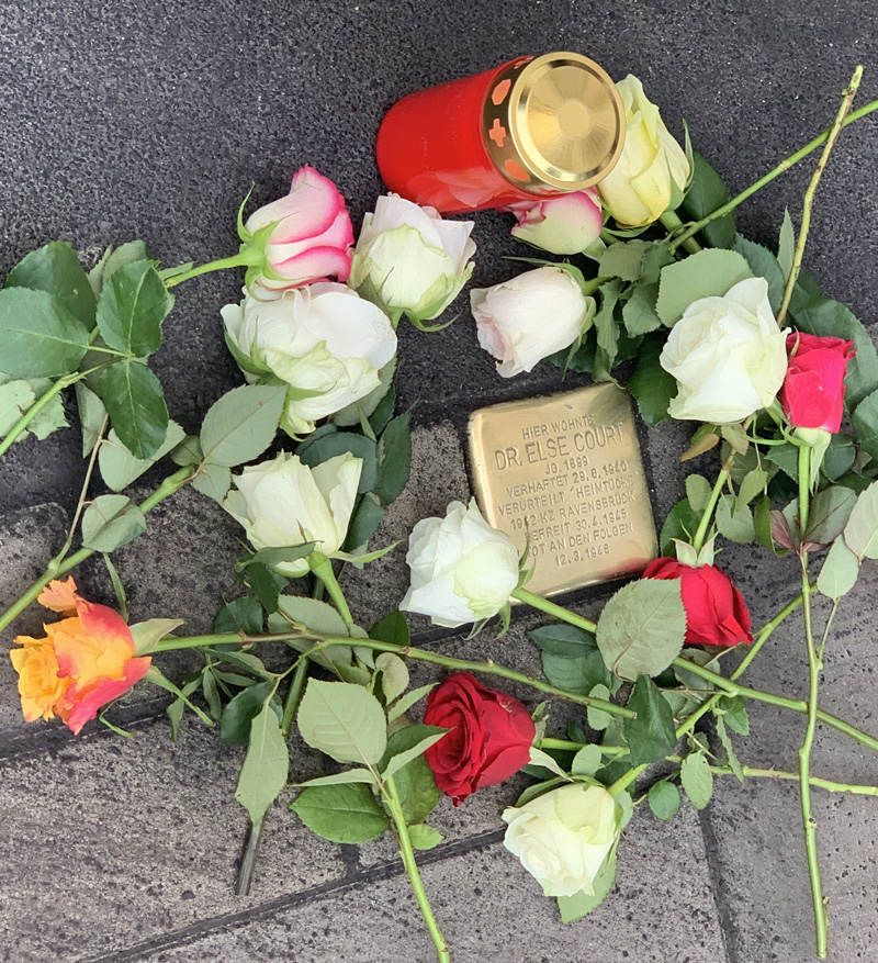 Stolperstein zur Erinnerung an Dr. Else Court 2